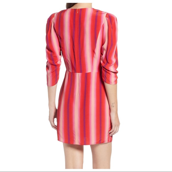 SOMETHING NAVY STRIPED MINI DRESS - Picture 6 of 8